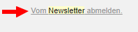 Arrow pointing to "Newsletter" link on webpage